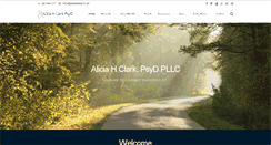 Desktop Screenshot of aliciaclarkpsyd.com